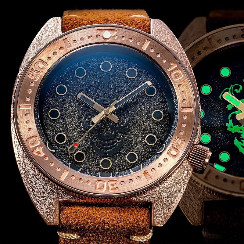 SHIRRYU Bronze Watch Men Automatic Turtle Diving Watch NH35A Sapphire Crystal CuSn8 Mechanical WatchBlack Skeleton Dial 20ATM
SHIRRYU Bronze Watch Men Automatic Turtle Diving Watch NH35A Sapphire Crystal CuSn8 Mechanical WatchBlack Skeleton Dial 20ATM