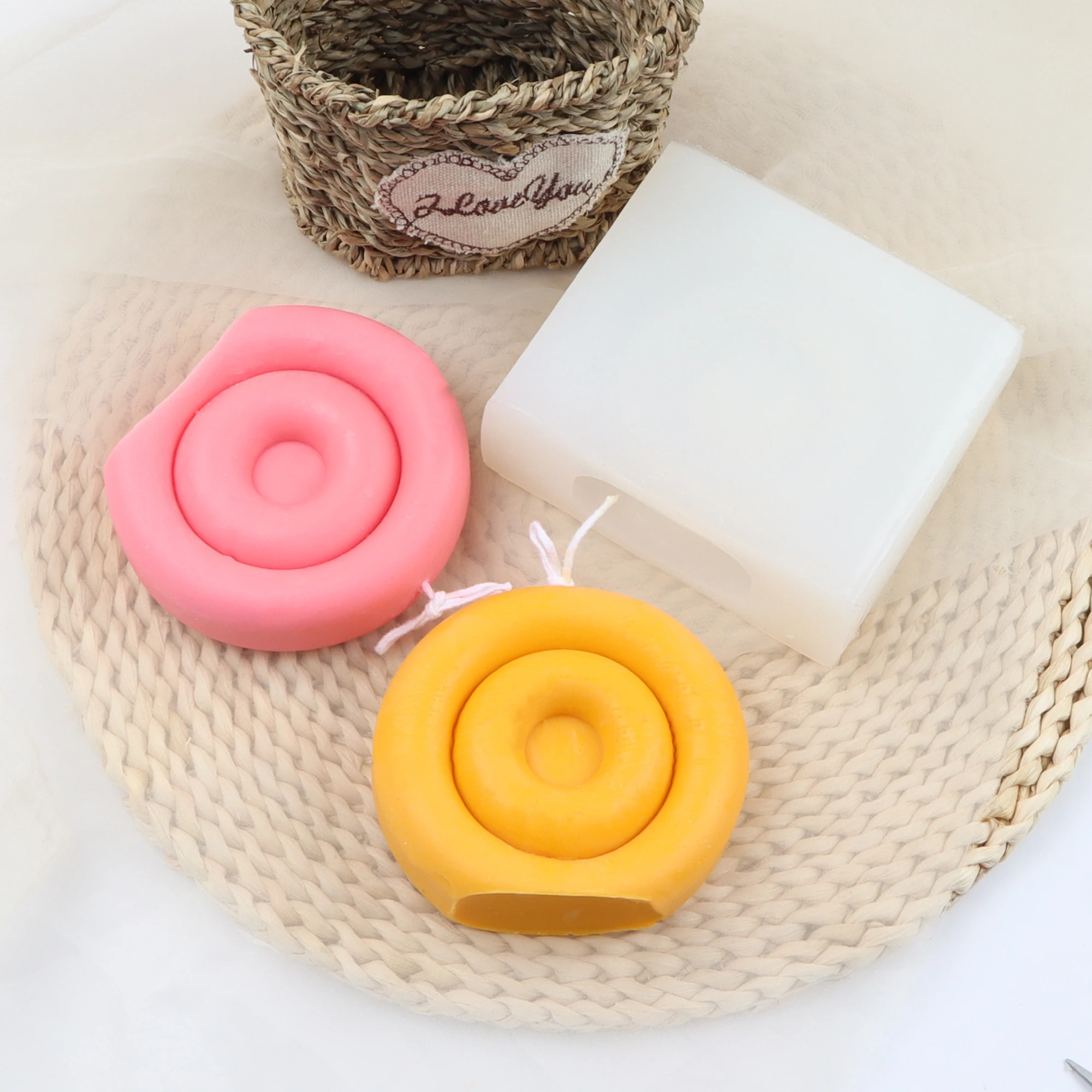 Geometry Circular Ring Soap Mould DIY Pudding Donut Aromatherapy Gypsum Concave Circle Candle Silicone Mold Home Artwork Decor
Geometry Circular Ring Soap Mould DIY Pudding Donut Aromatherapy Gypsum Concave Circle Candle Silicone Mold Home Artwork Decor