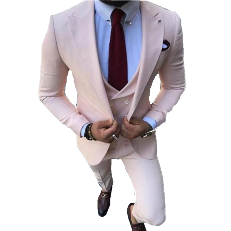 Handsome One Button Groomsmen Peak Lapel Groom Tuxedos Men Suits Wedding/Prom/Dinner Best Blazer(Jacket+Pants+Vest+Tie) 405
Handsome One Button Groomsmen Peak Lapel Groom Tuxedos Men Suits Wedding/Prom/Dinner Best Blazer(Jacket+Pants+Vest+Tie) 405