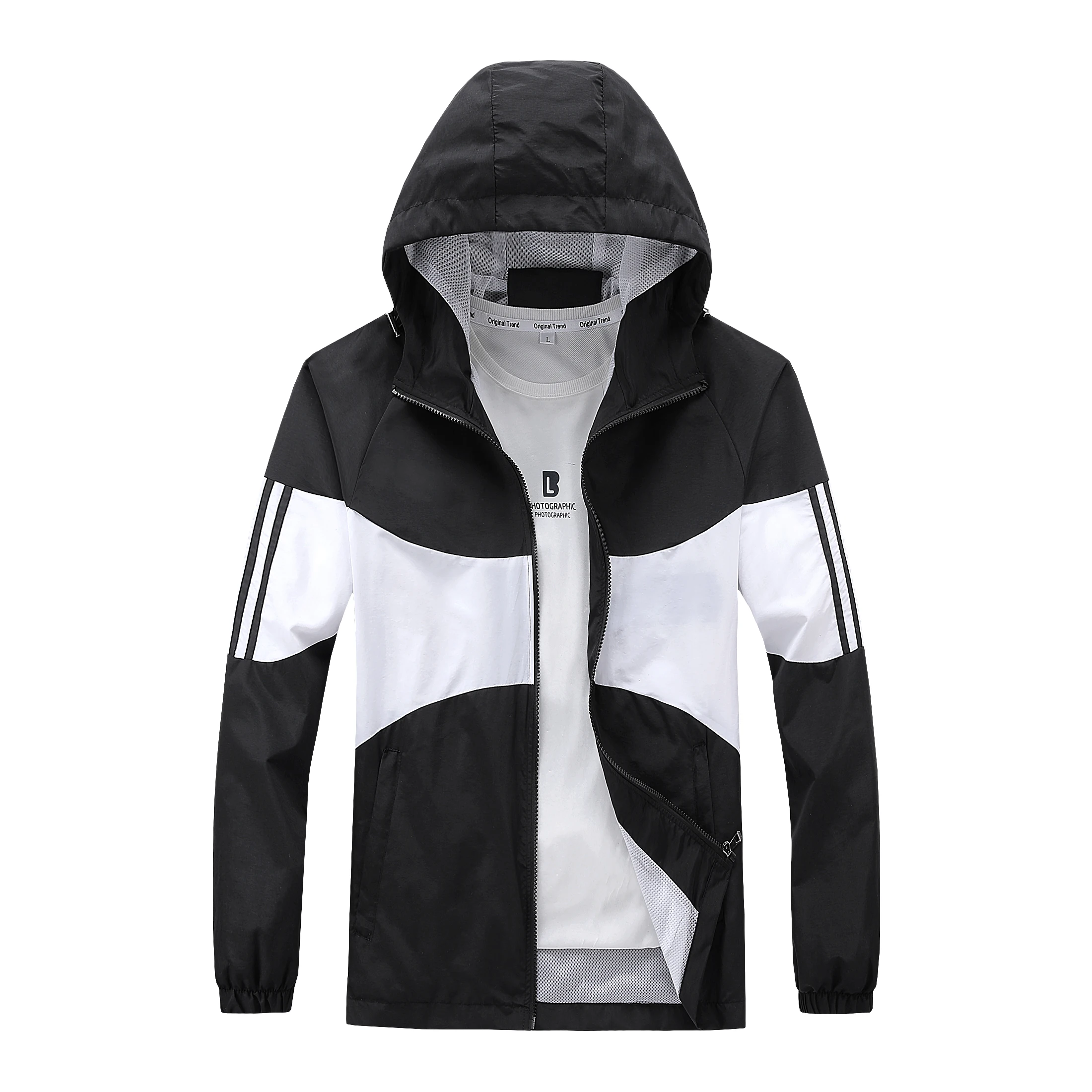 Men’s Spring Jacket Thin Hoodies Outfits Long Sleeve Color Block Zipper Hooded Sweatshirts 2020 Casual Sport Fashion Loose Coat
Men’s Spring Jacket Thin Hoodies Outfits Long Sleeve Color Block Zipper Hooded Sweatshirts 2020 Casual Sport Fashion Loose Coat