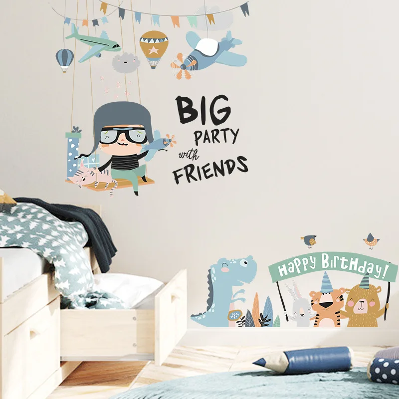 New Cartoon Children's Birthday Room Bedroom Entrance Wall Beautification Decoration Wall Stickers Self-adhesive
New Cartoon Children's Birthday Room Bedroom Entrance Wall Beautification Decoration Wall Stickers Self-adhesive