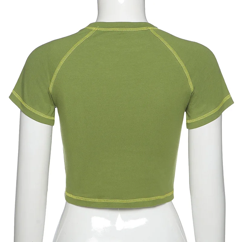 E-girl Butterfly Graphic and Letter Printing Stitch Green Crop Tops Y2K Summer Grunge Style O-neck Short Sleeve T-shirts
E-girl Butterfly Graphic and Letter Printing Stitch Green Crop Tops Y2K Summer Grunge Style O-neck Short Sleeve T-shirts
