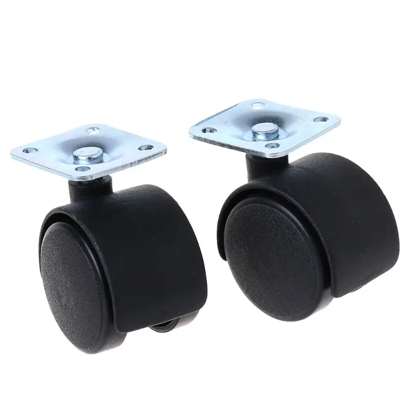 Set of 4pcs 1" Swivel Plate Caster Nylon Wheel Chair Table Replacement Black
Set of 4pcs 1" Swivel Plate Caster Nylon Wheel Chair Table Replacement Black