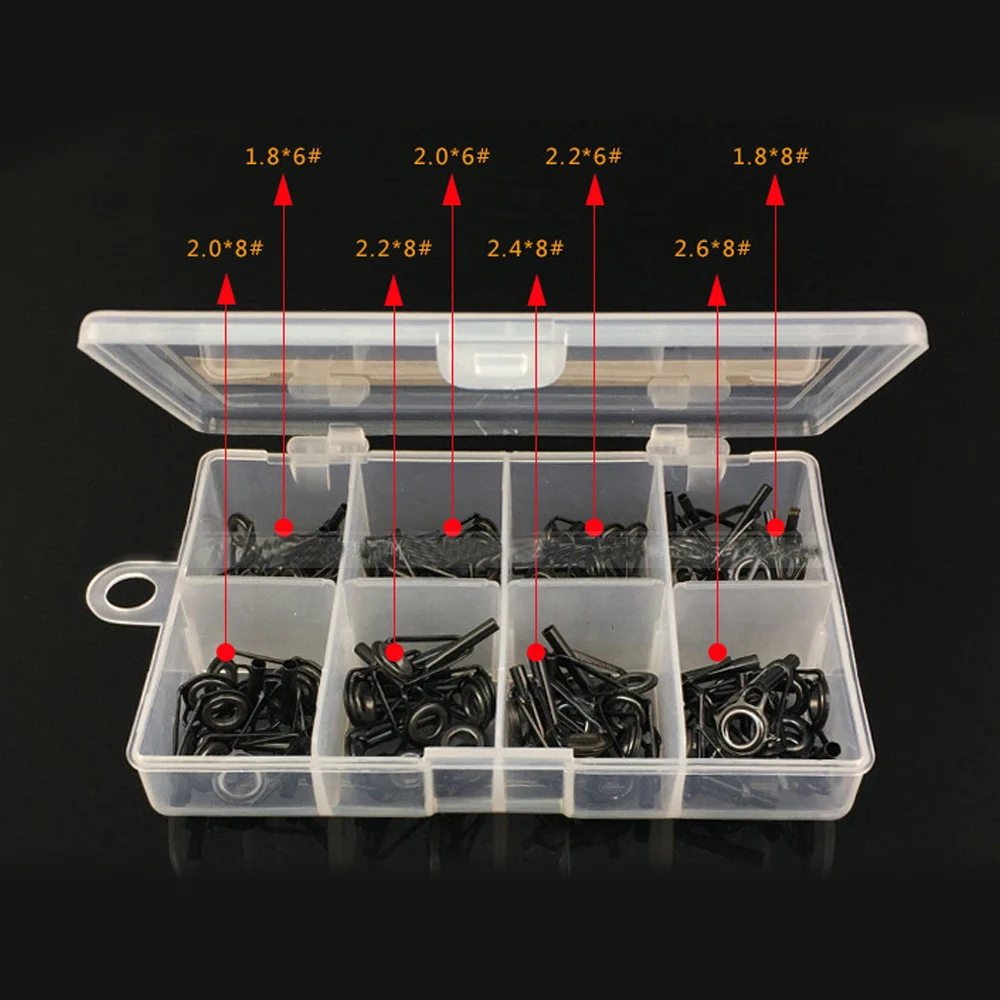 80pcs Tip Repair Kit Carp Parts Fishing Rod Guide Set Accessories Stainless Steel tackle for Saltwater Freshwater Fishing Rod
80pcs Tip Repair Kit Carp Parts Fishing Rod Guide Set Accessories Stainless Steel tackle for Saltwater Freshwater Fishing Rod