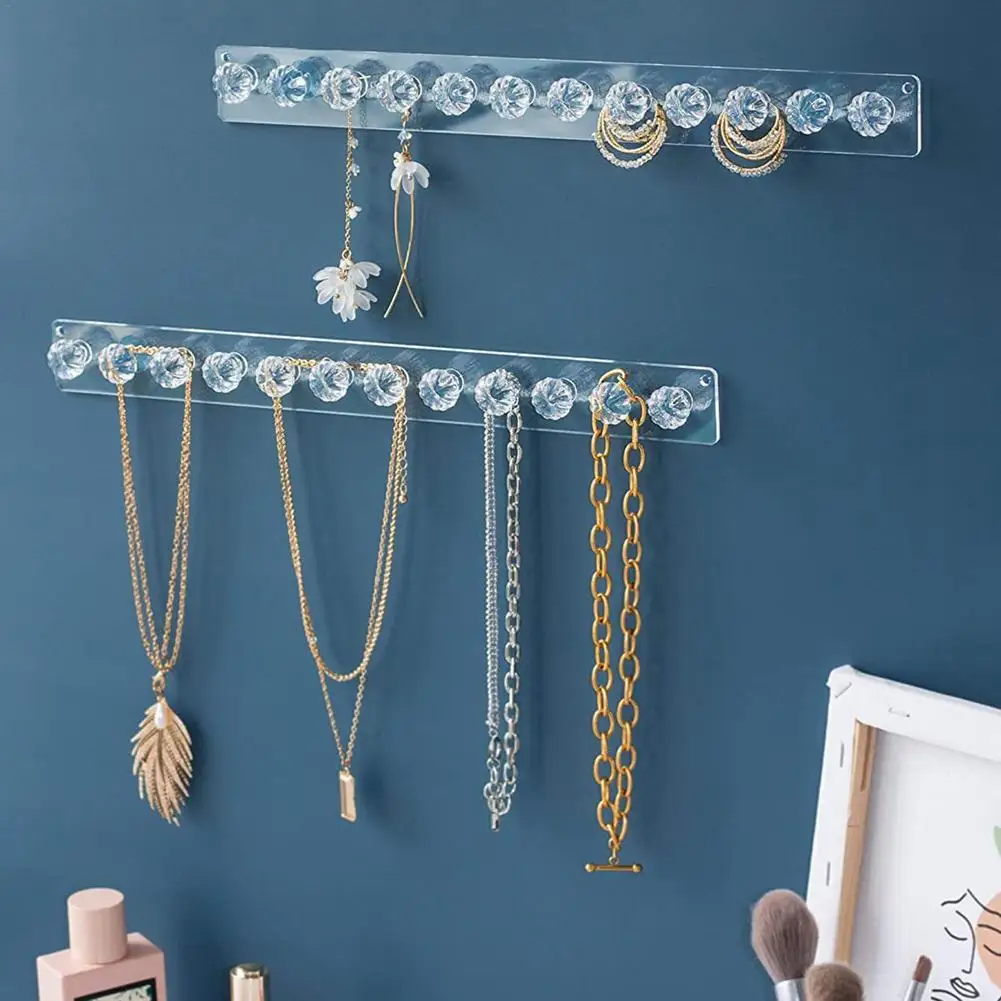 4PC Acrylic Jewelry Earring Necklace Hanger Holder Organizer Packaging Display Jewelry Rack with 12 Diamond Shape Hooks
4PC Acrylic Jewelry Earring Necklace Hanger Holder Organizer Packaging Display Jewelry Rack with 12 Diamond Shape Hooks