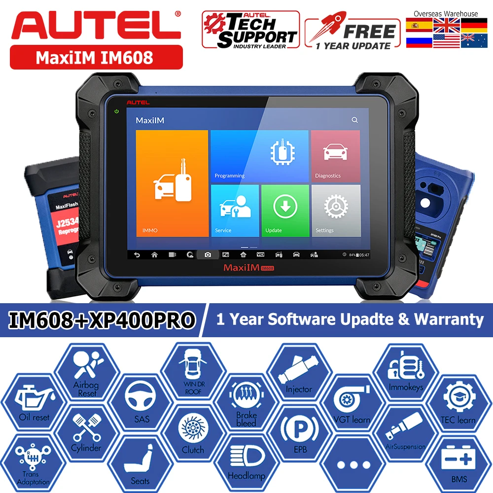 Autel MaxiIM IM608 Автомобильный сканер диагностический инструмент с программированием ключей XP400 и программатором MaxiFlash ECU IMMO для диагностики всех...
Autel MaxiIM IM608 Автомобильный сканер диагностический инструмент с программированием ключей XP400 и программатором MaxiFlash ECU IMMO для диагностики всех...