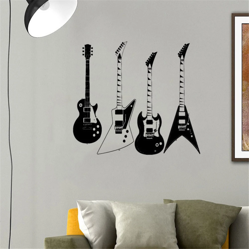 electric guitar wall decal music instrument wall Decal home decoration Vinyl Revocable art mural For Music room DW20485
electric guitar wall decal music instrument wall Decal home decoration Vinyl Revocable art mural For Music room DW20485