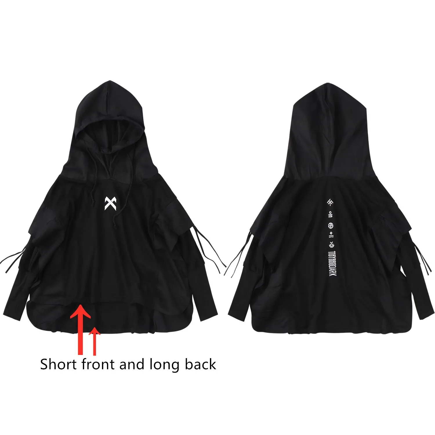 11 BYBB'S DARK Japanese Streetwear Man Hoodies Hip Hop Embroideried Pullover Patchwork Fake Two Darkwear Tops Techwear Hoodies 
11 BYBB'S DARK Japanese Streetwear Man Hoodies Hip Hop Embroideried Pullover Patchwork Fake Two Darkwear Tops Techwear Hoodies