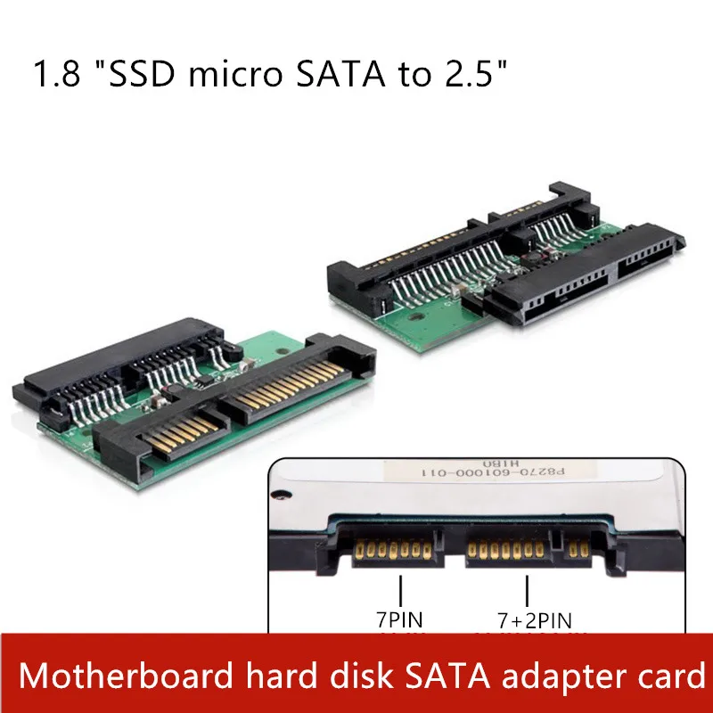 

high-quality 1.8 "SSD micro SATA to 2.5" Hard disk adapter 3.3V can put it in laptop Micro SATA 16PIN to SATA 22pin