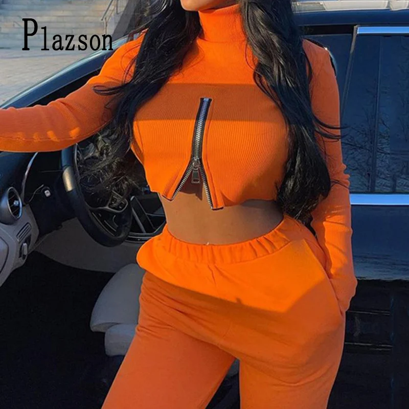 Plazson Orange Turtleneck Women Autumn Long Sleeve Front Zipper Knitted Crop Top Fashion Casual Streetwear Y2K Short Sweatshirt
Plazson Orange Turtleneck Women Autumn Long Sleeve Front Zipper Knitted Crop Top Fashion Casual Streetwear Y2K Short Sweatshirt