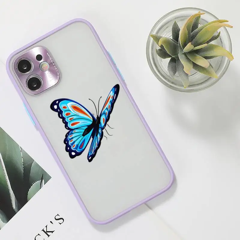 Beauty Butterfly Phone Case For iPhone 12 11 Mini Pro XR XS Max 7 8 Plus X Matte transparent Purple Back Cover
Beauty Butterfly Phone Case For iPhone 12 11 Mini Pro XR XS Max 7 8 Plus X Matte transparent Purple Back Cover