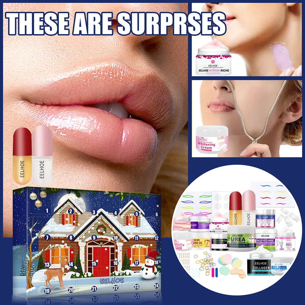 Christmas Blind Box 24 Days Advent Calendar Countdown Beauty Makeup Surprise Gifts 24 Grid Christmas Supplies
Christmas Blind Box 24 Days Advent Calendar Countdown Beauty Makeup Surprise Gifts 24 Grid Christmas Supplies