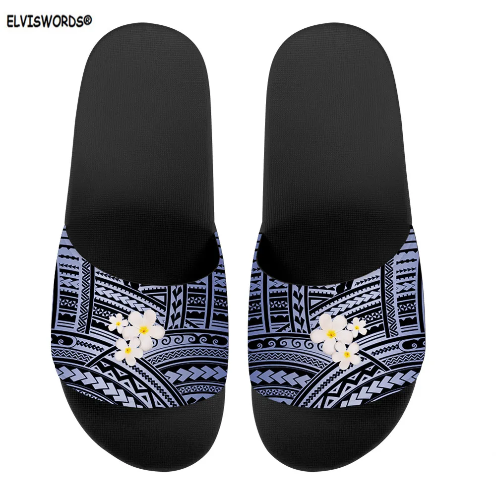 ELVISWORDS Polynesian Hibiscus Flower Pattern Casual House Ladies Slides Non-slip Women Sandals House Summer Soft Woman Slippers
ELVISWORDS Polynesian Hibiscus Flower Pattern Casual House Ladies Slides Non-slip Women Sandals House Summer Soft Woman Slippers