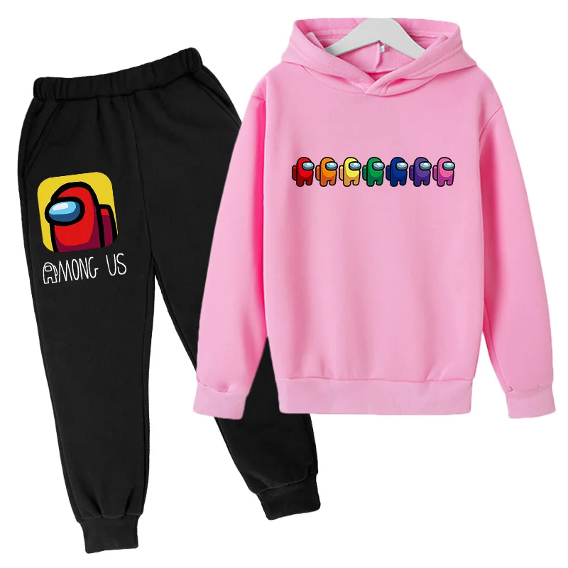 Hot Game Among Us Hoodies Sets Cartoon Impostor Streetwear Suits for girl Autumn Pullover+pants Sweatshirt Unisex Clothing Sets
Hot Game Among Us Hoodies Sets Cartoon Impostor Streetwear Suits for girl Autumn Pullover+pants Sweatshirt Unisex Clothing Sets