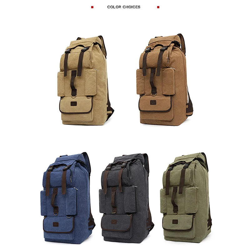 Retro 60l Unisex Backpack High Quality Canvas Locomotive Sports Bag Large Capacity Outdoor Hiking Camping Rucksack Male Khaki
Retro 60l Unisex Backpack High Quality Canvas Locomotive Sports Bag Large Capacity Outdoor Hiking Camping Rucksack Male Khaki