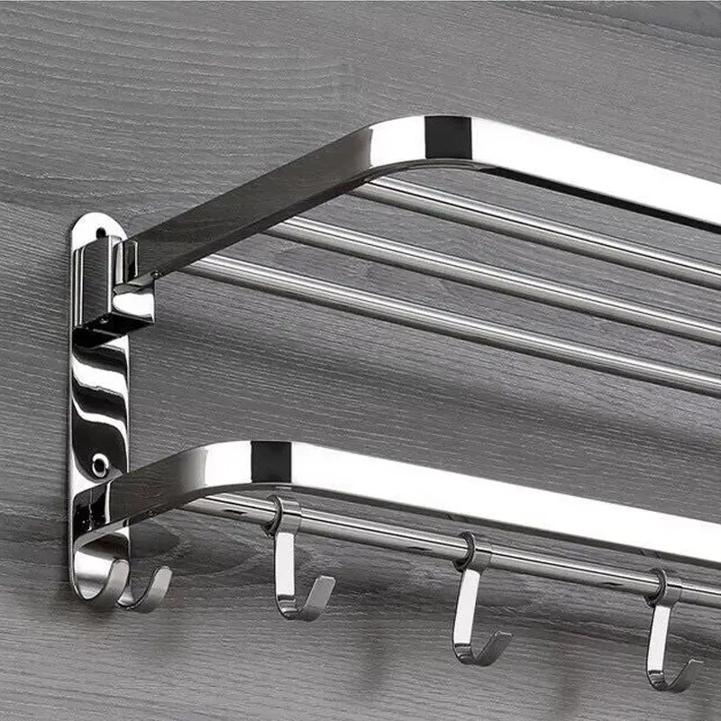 Towel Rack Punch-Free Shower Holder Bathroom Accessories Folding Wall Organizer Hook Hanger Matte Black Aluminum Storage Shelf
Towel Rack Punch-Free Shower Holder Bathroom Accessories Folding Wall Organizer Hook Hanger Matte Black Aluminum Storage Shelf