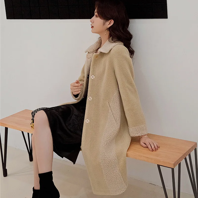 Autumn and winter fur women's lamb hair mid-length loose and comfortable elegant granular sheep shearing coat fur coat women
Autumn and winter fur women's lamb hair mid-length loose and comfortable elegant granular sheep shearing coat fur coat women