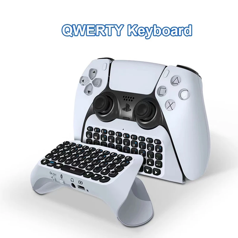 Bluetooth Wireless Keyboard For PS5 Gamepad External Keypad Text pad Chat Voice For PlayStation5 Controller Game Control
Bluetooth Wireless Keyboard For PS5 Gamepad External Keypad Text pad Chat Voice For PlayStation5 Controller Game Control