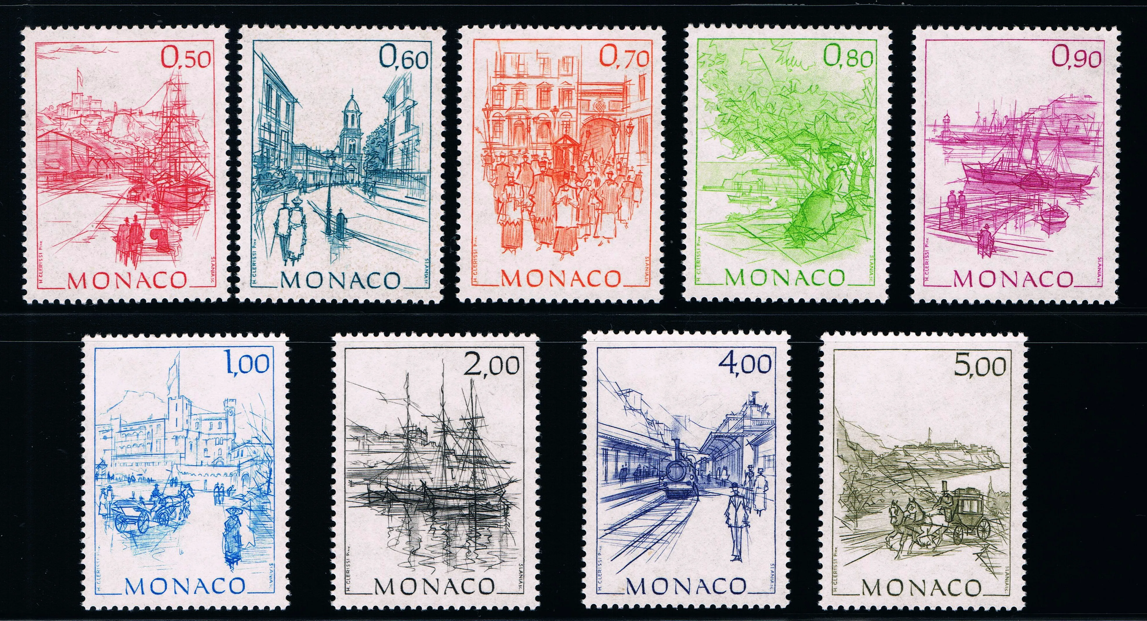 

9Pcs/Set New Monaco Post Stamp 1986 Coleridge Painting Vol. II Arts Sculpture Stamps MNH