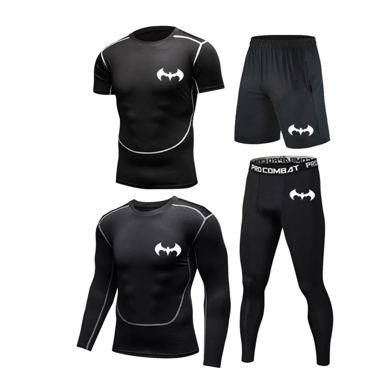 Men Compression Set MMA Long Sleeve T-shirt Men's Tight Pants Fitness Bodybuilding Clothes High Quality Rashguard Sport Suit Men
Men Compression Set MMA Long Sleeve T-shirt Men's Tight Pants Fitness Bodybuilding Clothes High Quality Rashguard Sport Suit Men