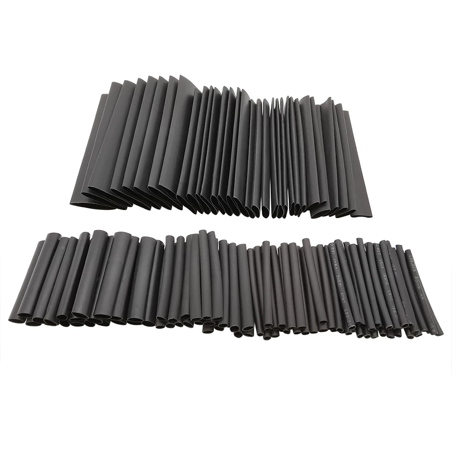 127Pcs Black Heat Shrink Tube Sleeving Electrical Assortment Kit Wire Wrap Cable Polyolefin Heat Shrink Tubing Shrinkage 2:1
127Pcs Black Heat Shrink Tube Sleeving Electrical Assortment Kit Wire Wrap Cable Polyolefin Heat Shrink Tubing Shrinkage 2:1