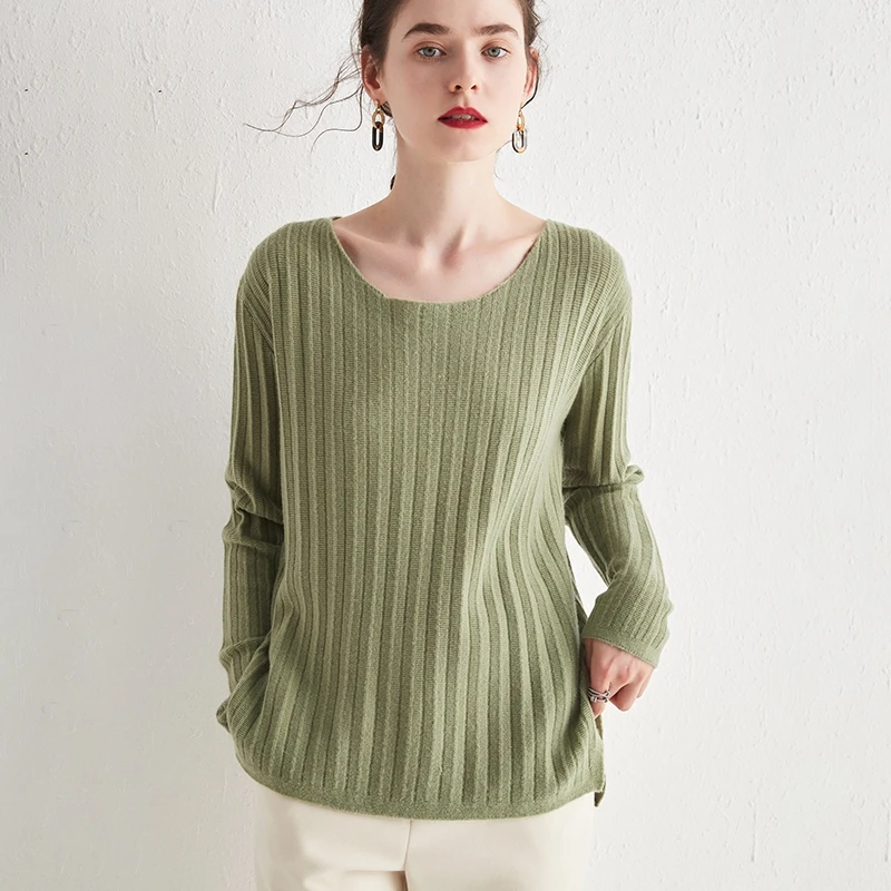 Women Big O-Neck 100%Pure Wool Sweater Spring/Autumn Large Size Knit Pullover 2021New Cashmere Tops Loose Long-Sleeve Base Shirt
Women Big O-Neck 100%Pure Wool Sweater Spring/Autumn Large Size Knit Pullover 2021New Cashmere Tops Loose Long-Sleeve Base Shirt