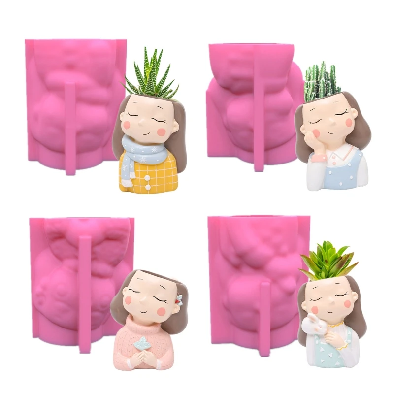 3D Красивая девушка цветочный горшок силиконовая форма для выпечки Форма для шоколада смолы свечи Бесплатная доставка
3D Красивая девушка цветочный горшок силиконовая форма для выпечки Форма для шоколада смолы свечи Бесплатная доставка