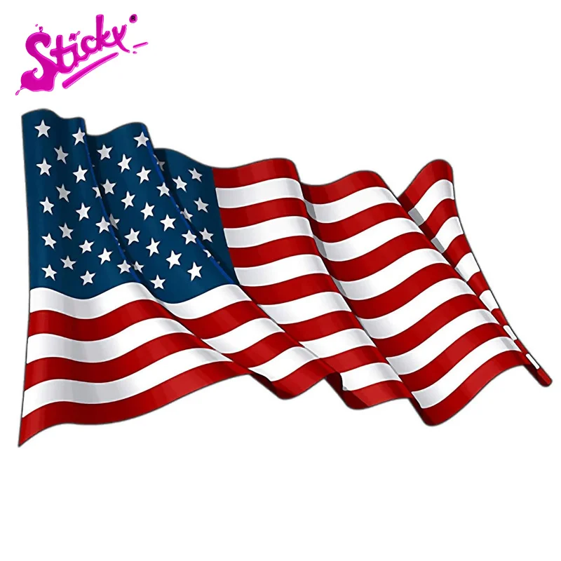 STICKY USA Flag Sticker Bumper Sticker Car Decal Gift Patriotic American Wavy United States
STICKY USA Flag Sticker Bumper Sticker Car Decal Gift Patriotic American Wavy United States