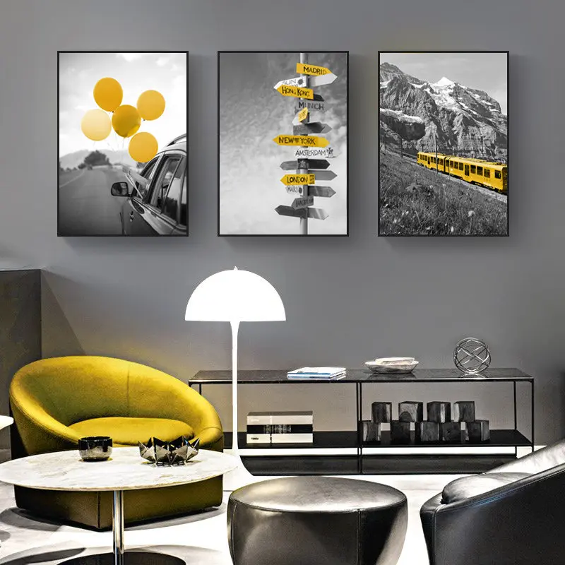 Black and White Landscape Posters and Print Nordic Canvas Painting Home Decor Wall Art Yellow Style Picture Modern Living Room
Black and White Landscape Posters and Print Nordic Canvas Painting Home Decor Wall Art Yellow Style Picture Modern Living Room