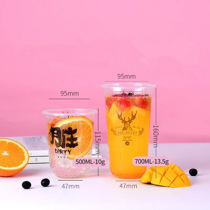 Disposable fat u-shaped pattern creative transparent milk tea plastic cup coffee drink juice beverage packaging cups with lid
Disposable fat u-shaped pattern creative transparent milk tea plastic cup coffee drink juice beverage packaging cups with lid