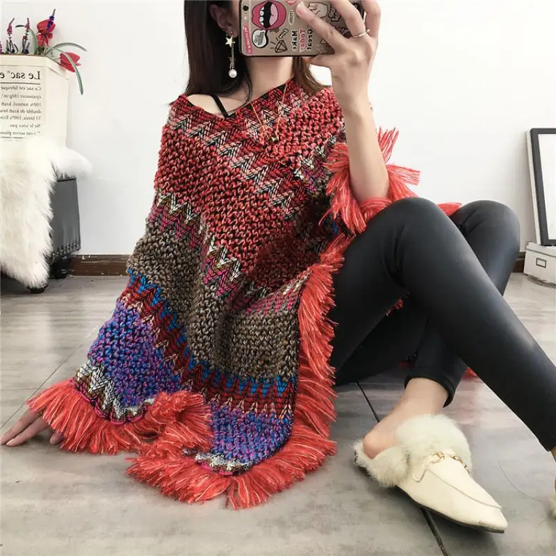 Casual Vintage Shawl Knitted Tops Jacket 2021 Fashion Spring and Autumn Hedging Mohair Women Long Shawl Fringed Scarf Coat
Casual Vintage Shawl Knitted Tops Jacket 2021 Fashion Spring and Autumn Hedging Mohair Women Long Shawl Fringed Scarf Coat