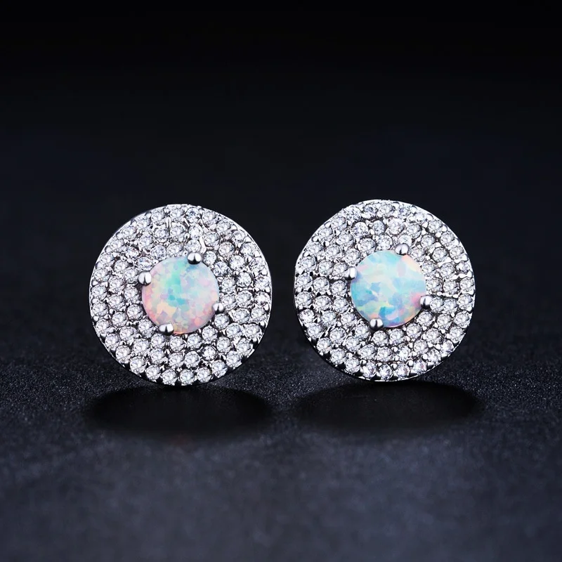 Elegant Imitation White Fire Opal Geometric Stud Earrings For Women Accessories Fashion Zircon Rhinestones Earrings Jewelry Gift
Elegant Imitation White Fire Opal Geometric Stud Earrings For Women Accessories Fashion Zircon Rhinestones Earrings Jewelry Gift