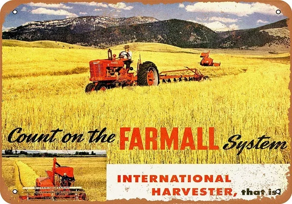 20X30Cm Metal Sign 1946 International Harvester Farmalls Vintage Look Reproduction Hanging Sign
20X30Cm Metal Sign 1946 International Harvester Farmalls Vintage Look Reproduction Hanging Sign