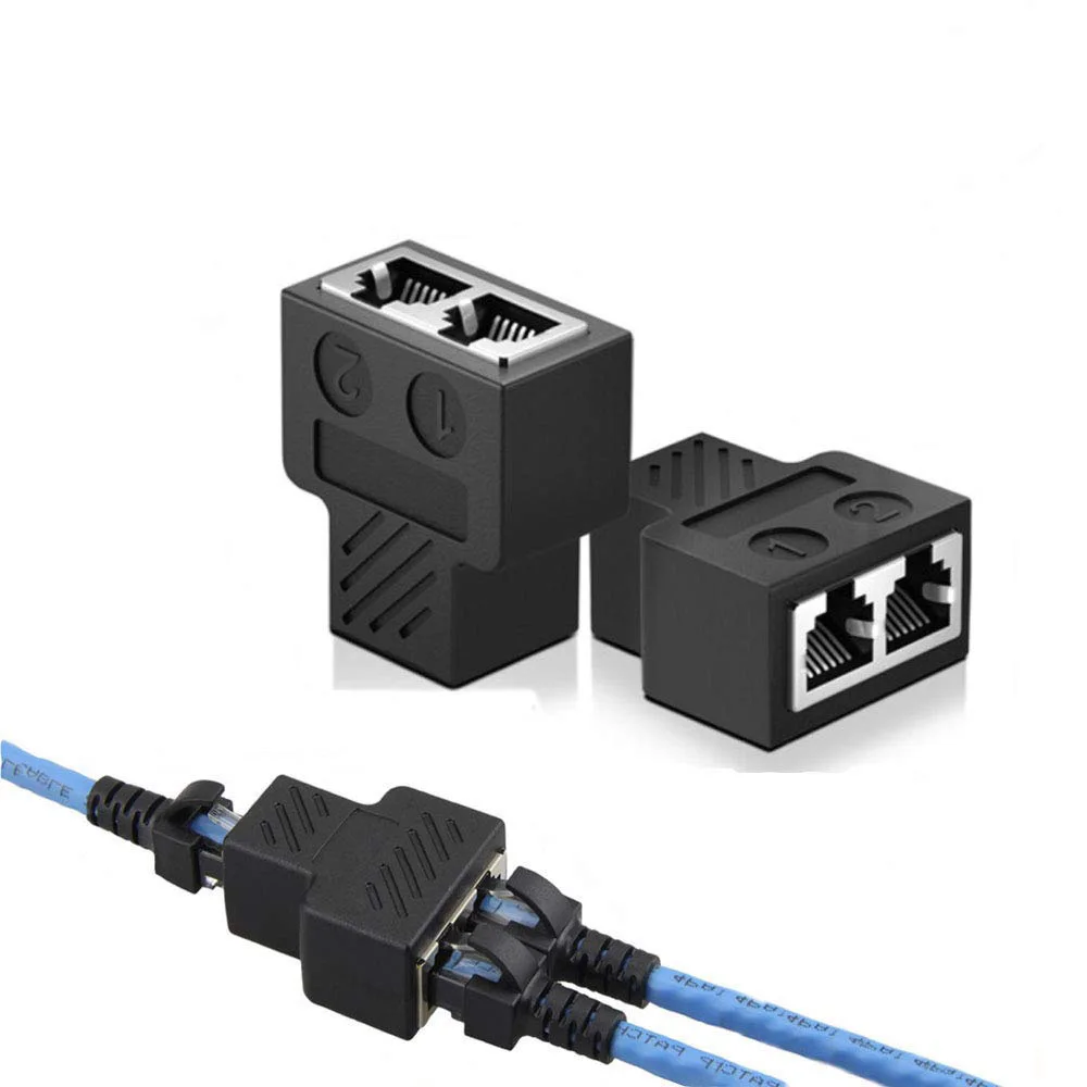 10pcs RJ45 Splitter Adapter Interface Ethernet Cable Socket Adapter 8P8C Extender Plug LAN Network Connector for Cat5/5e/6/7
10pcs RJ45 Splitter Adapter Interface Ethernet Cable Socket Adapter 8P8C Extender Plug LAN Network Connector for Cat5/5e/6/7