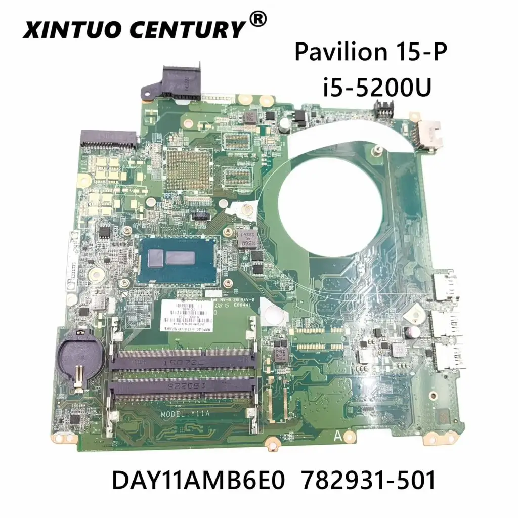 For HP 15-P 15T-P Laptop Motherboard With i5-5200U CPU 782931-001 782931-501 DAY11AMB6E0 100% Working
For HP 15-P 15T-P Laptop Motherboard With i5-5200U CPU 782931-001 782931-501 DAY11AMB6E0 100% Working