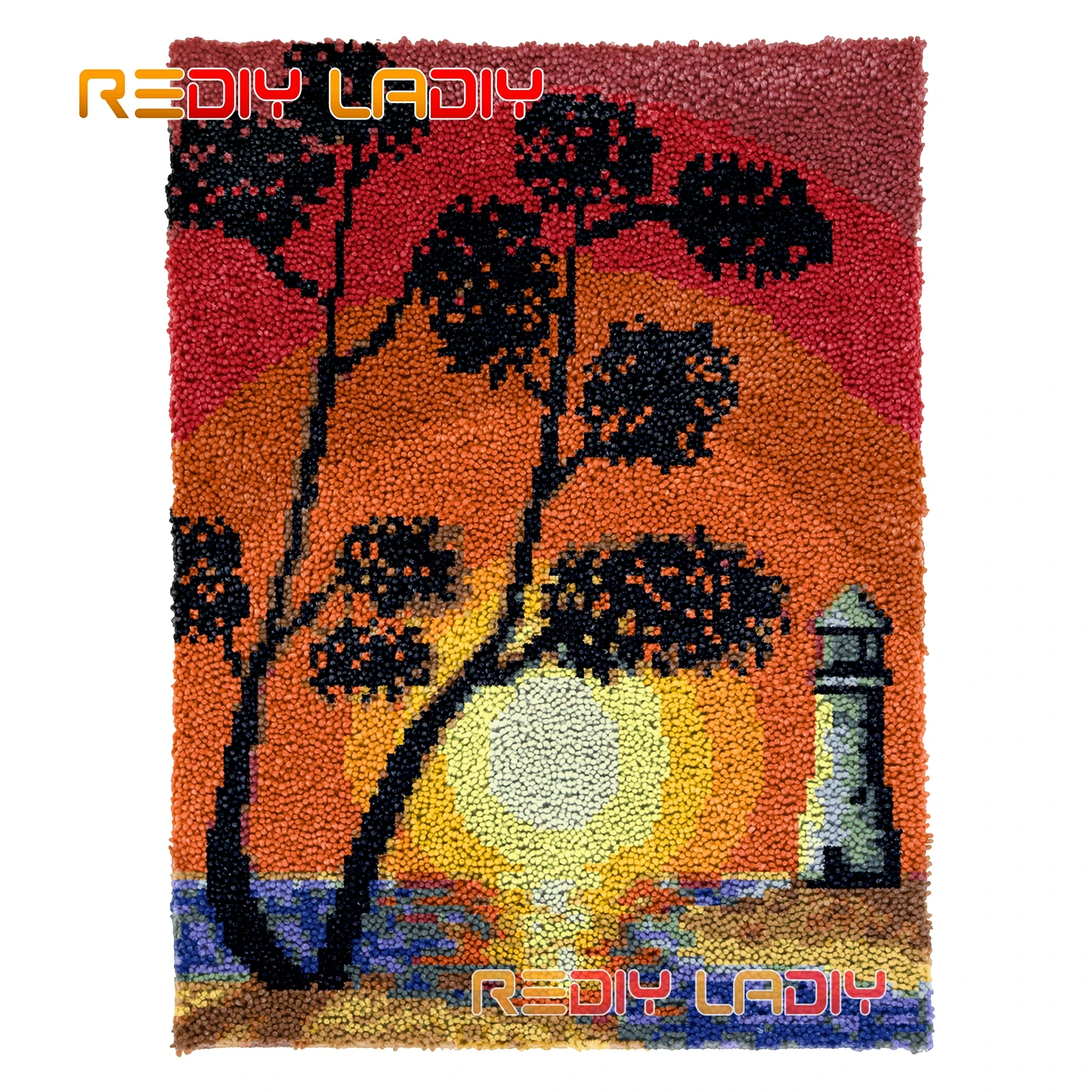 Latch Hook Rug Kits Sunset of Coast Seat Cushion DIY Carpet Rug Chunky Yarn Arts Crochet Wall Tapestry Knotted Floor Mat Crafts
Latch Hook Rug Kits Sunset of Coast Seat Cushion DIY Carpet Rug Chunky Yarn Arts Crochet Wall Tapestry Knotted Floor Mat Crafts