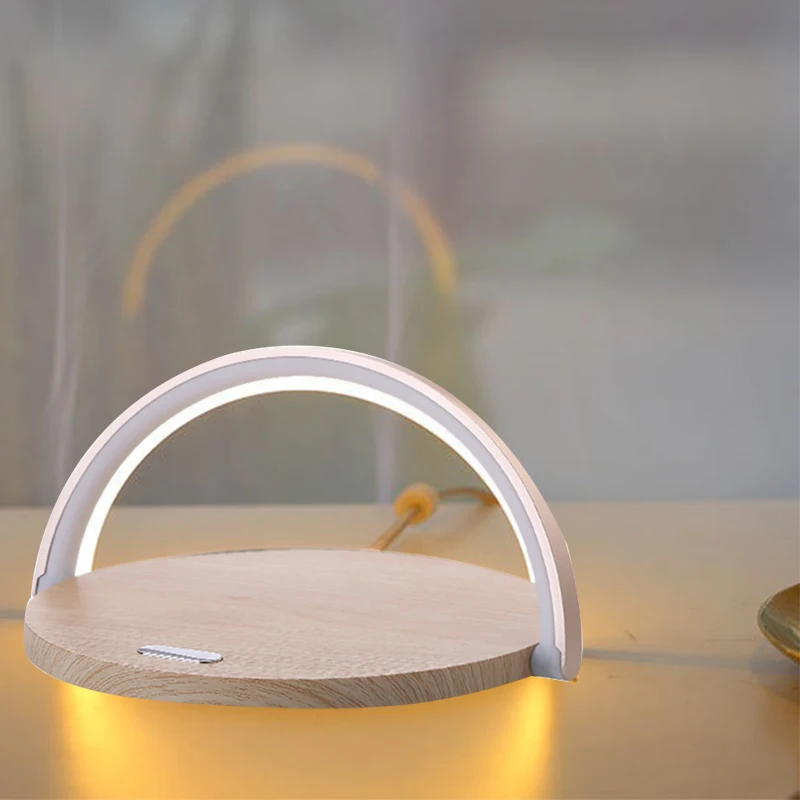 10W Fast Wireless Charge Table Round Night Lamp Rechargeable Bedside Lamp with Mobile Phone Charging Holder
10W Fast Wireless Charge Table Round Night Lamp Rechargeable Bedside Lamp with Mobile Phone Charging Holder