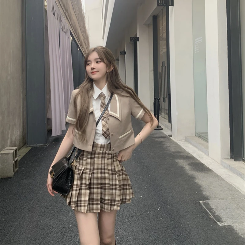 Summer Japanese Kawaii High Waist Preppy Plaid Jk Skirts Mini Short Women Students Uniform Gothic Sexy Harajuku Girls
Summer Japanese Kawaii High Waist Preppy Plaid Jk Skirts Mini Short Women Students Uniform Gothic Sexy Harajuku Girls