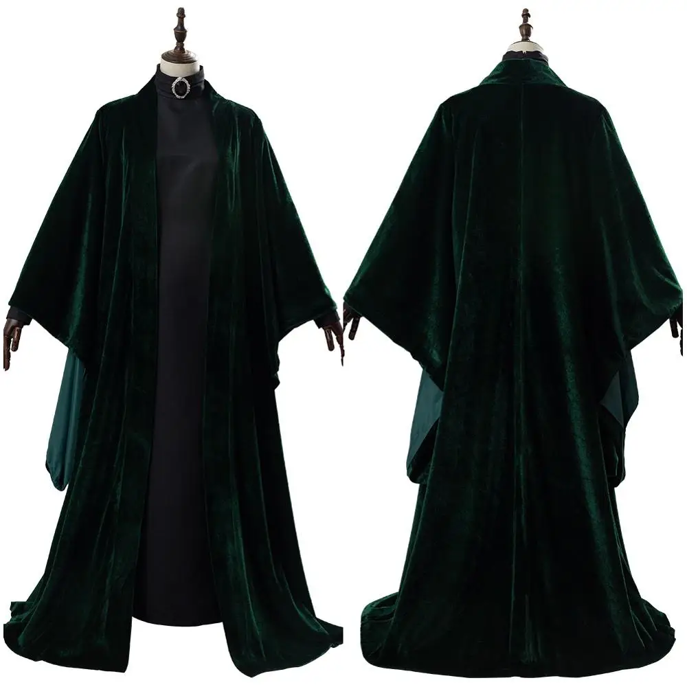 High Quality Professor Minerva McGonagall Cosplay Costume Dress Cape Velvet Role Play Cloak Hat Halloween Carnival Version 2
High Quality Professor Minerva McGonagall Cosplay Costume Dress Cape Velvet Role Play Cloak Hat Halloween Carnival Version 2