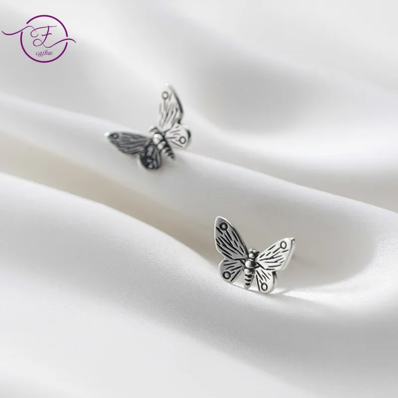 100% 925 Sterling Silver Stud Earrings Butterfly Temperament Earrings Women's Simple Sweet Thai Silver Ear Jewelry
100% 925 Sterling Silver Stud Earrings Butterfly Temperament Earrings Women's Simple Sweet Thai Silver Ear Jewelry