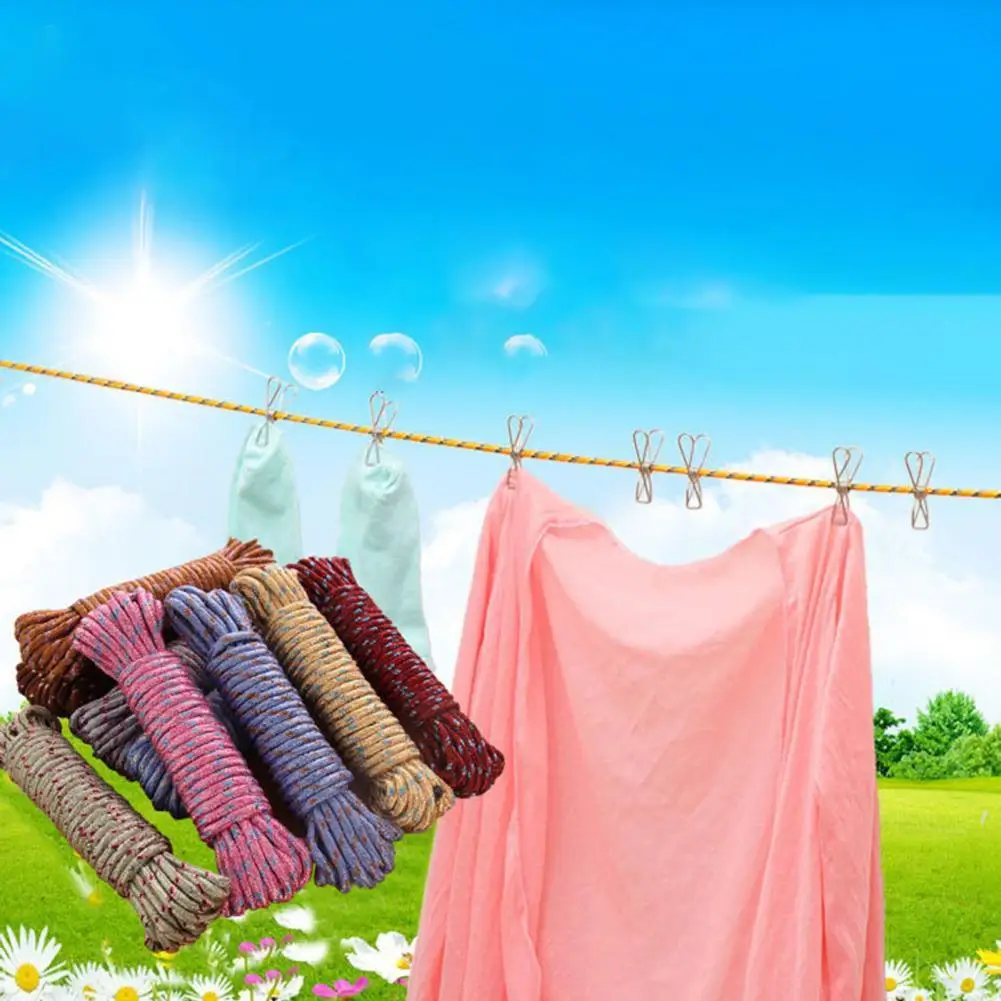 5/10M Soft Windproof Nylon Rope Clothe Laundry Clothesline Drying Clothes Hangers Nylon String Lanyard for Outdoor Garden
5/10M Soft Windproof Nylon Rope Clothe Laundry Clothesline Drying Clothes Hangers Nylon String Lanyard for Outdoor Garden