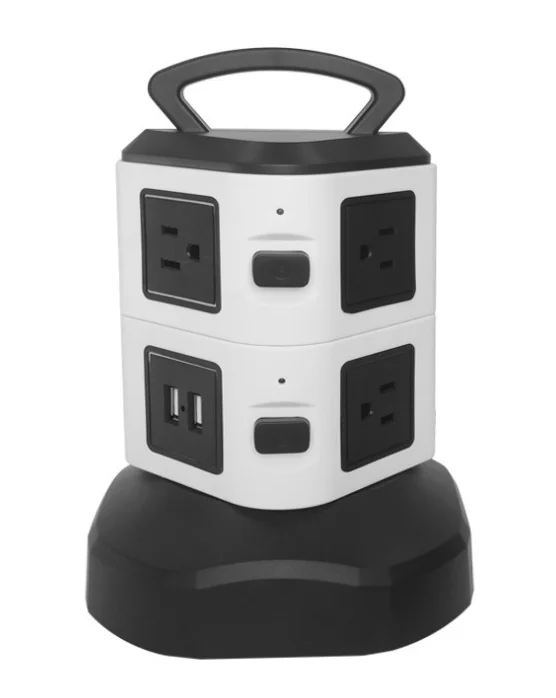 High-Power Multi-function Vertical Socket Tower Power Strip With USB Interface Power Socket for Home Office
High-Power Multi-function Vertical Socket Tower Power Strip With USB Interface Power Socket for Home Office