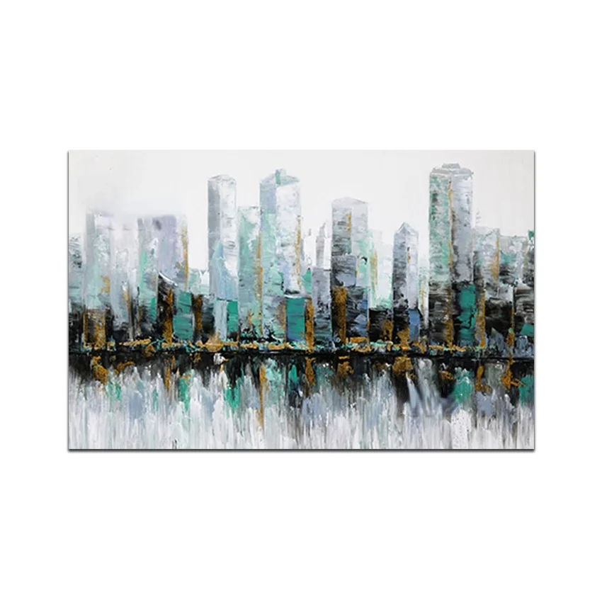 No Framed Hand Painted Modern Wall Picture City Building Art Oil Painting On Canvass Wall Decorative Item For Entrance Decor
No Framed Hand Painted Modern Wall Picture City Building Art Oil Painting On Canvass Wall Decorative Item For Entrance Decor
