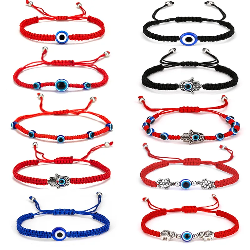 Hand Braided Lucky Evil Red String Charm Bracelet Women Men Blue Eye Round Beads Bracelet Fashion Friendship Jewelry
Hand Braided Lucky Evil Red String Charm Bracelet Women Men Blue Eye Round Beads Bracelet Fashion Friendship Jewelry