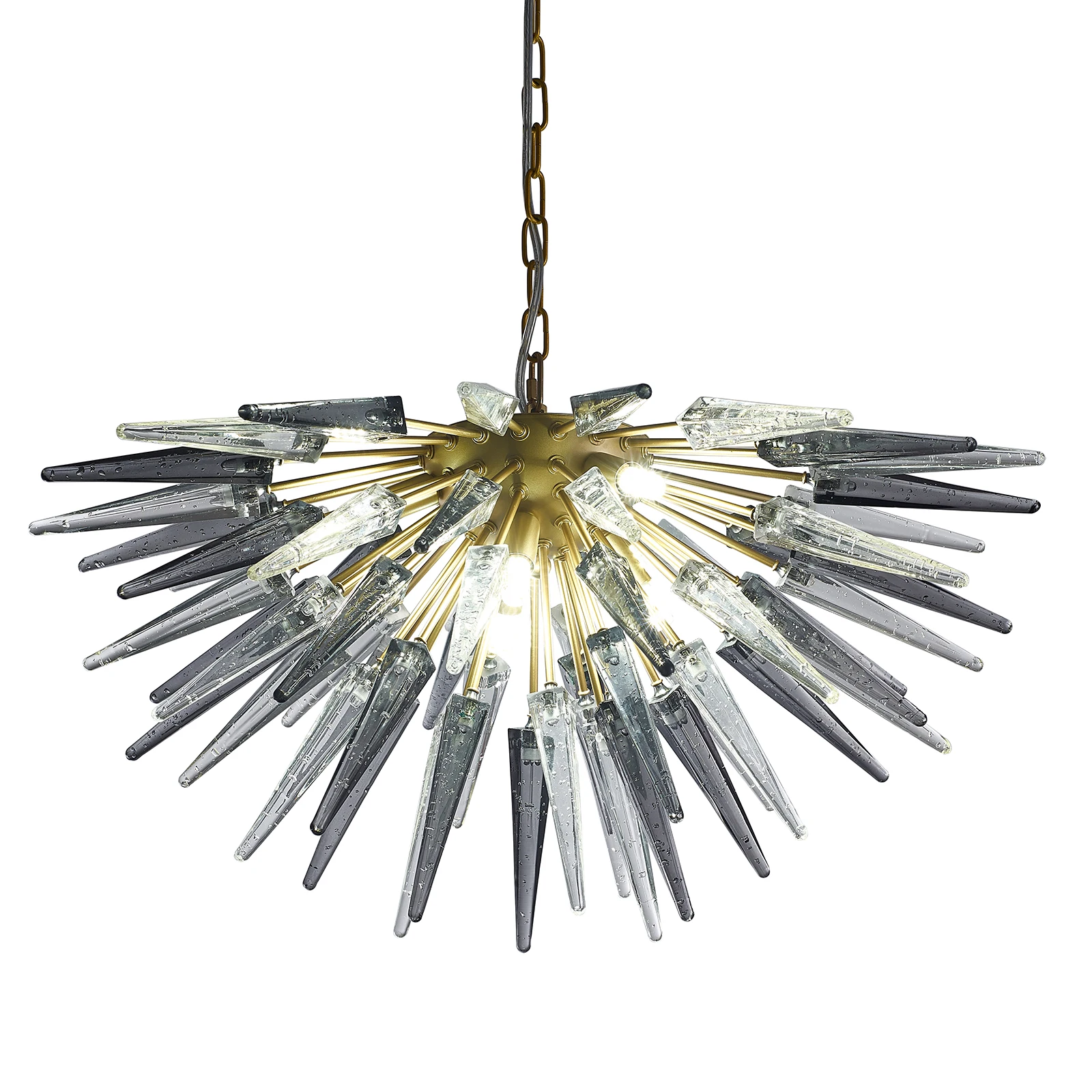 

Art Deco Hand Blown Glass Chandelier Pendant Lamp LED Light Fixtures Industrial Chandeliers for Living Room Home Decoration
