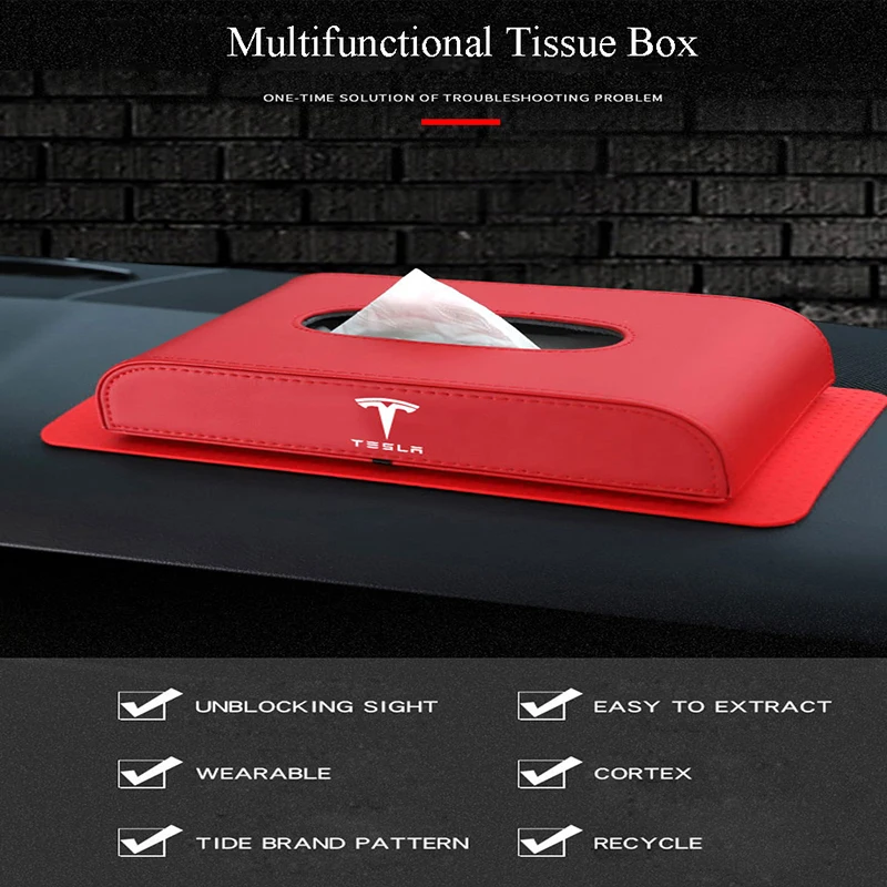 New Multifunctional Tissue Box For Tesla Model 3 / Model Y Automotive Leather Interior Accessories Daily Accessories
New Multifunctional Tissue Box For Tesla Model 3 / Model Y Automotive Leather Interior Accessories Daily Accessories