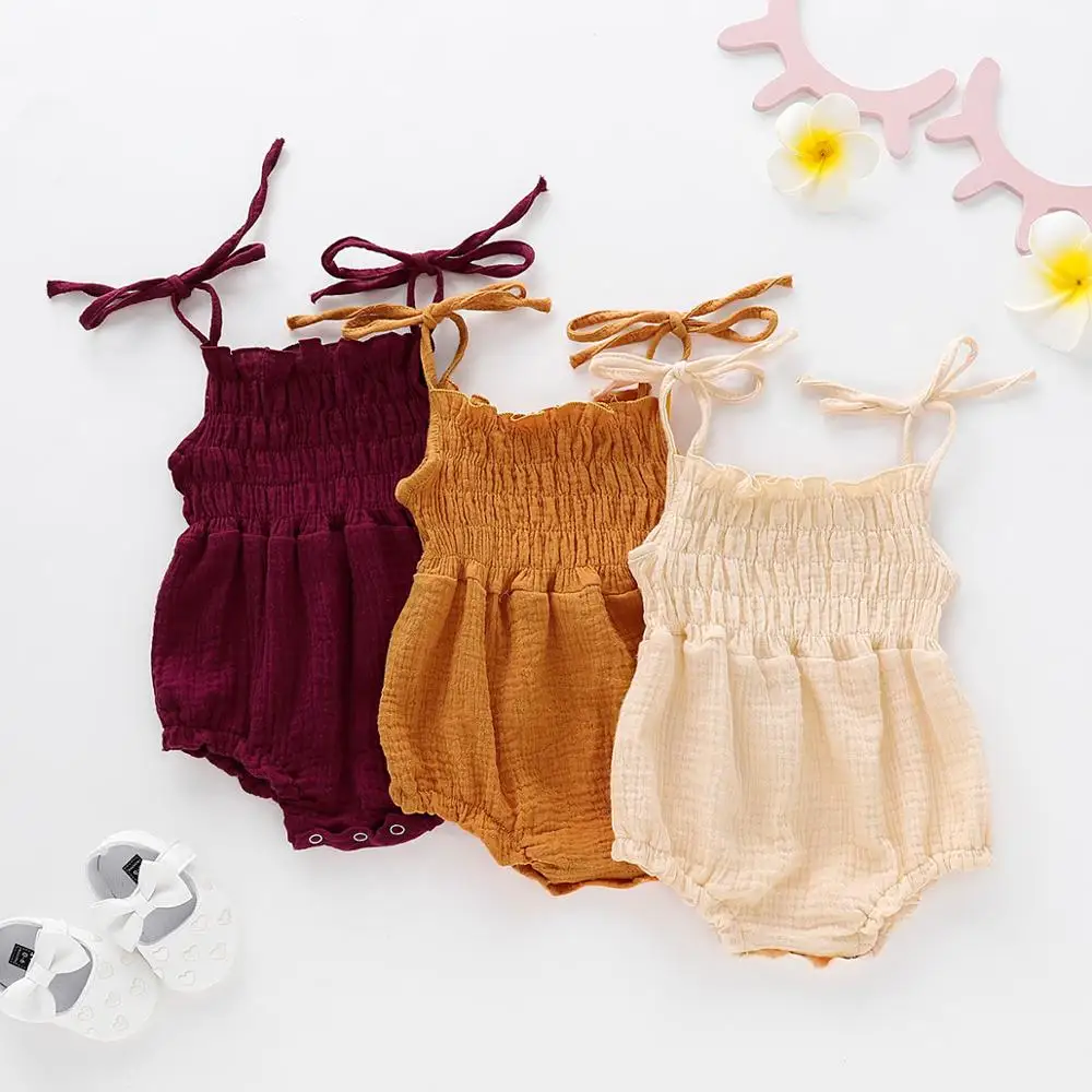 Summer Newborn Infant Baby Girls Solid Sleeveless Romper Jumpsuit Outfit Clothes Kids Baby Clothing 6 Colors
Summer Newborn Infant Baby Girls Solid Sleeveless Romper Jumpsuit Outfit Clothes Kids Baby Clothing 6 Colors