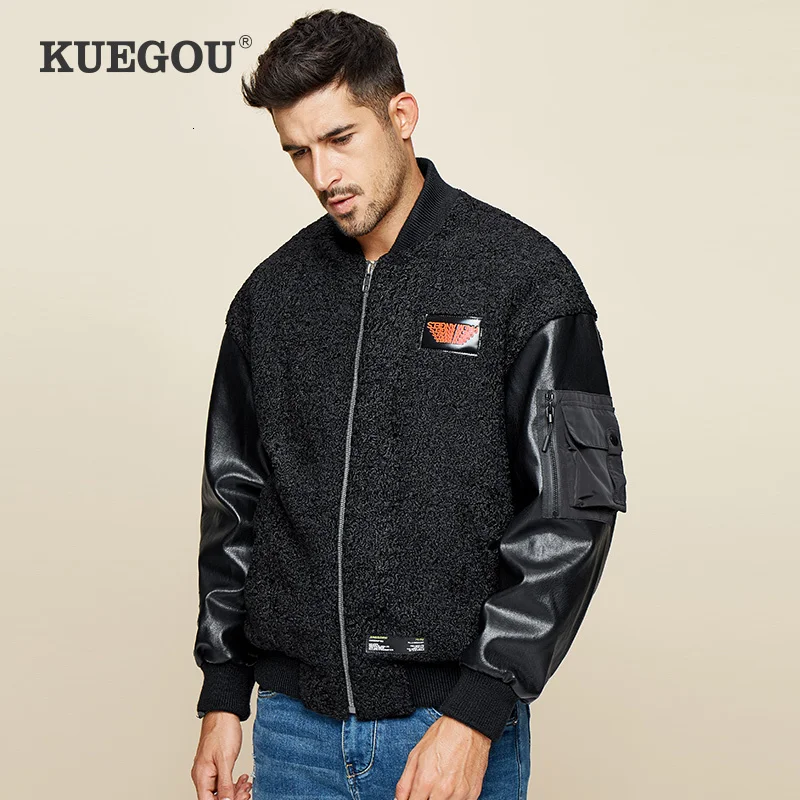 KUEGOU 2021 Осенняя Черная мужская куртка и пальто в стиле хип-хоп Японская уличная одежда винтажная для корейского бомбер бейсбольная Универси...
KUEGOU 2021 Осенняя Черная мужская куртка и пальто в стиле хип-хоп Японская уличная одежда винтажная для корейского бомбер бейсбольная Универси...