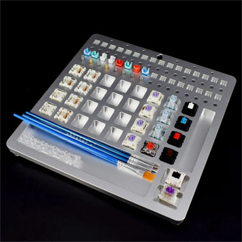 Mechanical Keyboard DIY Tool Switch Oiling Aluminum Plate For Gadalon Cherry Gott Switch Tester Opener Multi-function Plate
Mechanical Keyboard DIY Tool Switch Oiling Aluminum Plate For Gadalon Cherry Gott Switch Tester Opener Multi-function Plate