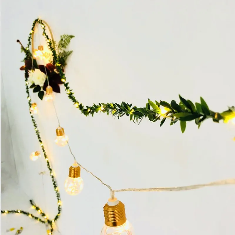 Fairy Light Simulation Green Leaf Rattan Led Copper Wire Lamp String Christmas Decoration Home DIY Garland Battery Box USB Power
Fairy Light Simulation Green Leaf Rattan Led Copper Wire Lamp String Christmas Decoration Home DIY Garland Battery Box USB Power